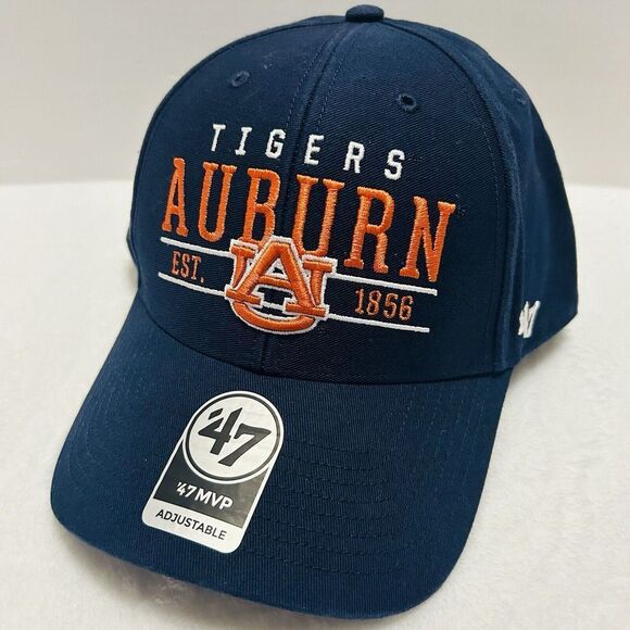 47 Other - '47 Brand Auburn Tigers Script MVP Adjustable Hat Cap Blue NCAA College